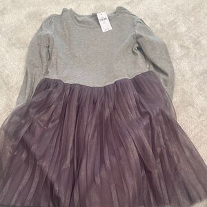 GAP Gray and Purple Casual Kids Dress